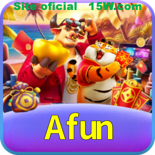 Imagem promocional da Afun mostrando a plataforma e suas vantagens